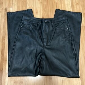 Blank NYC The Baxter Ribcage Straight Leg Faux Leather Pants